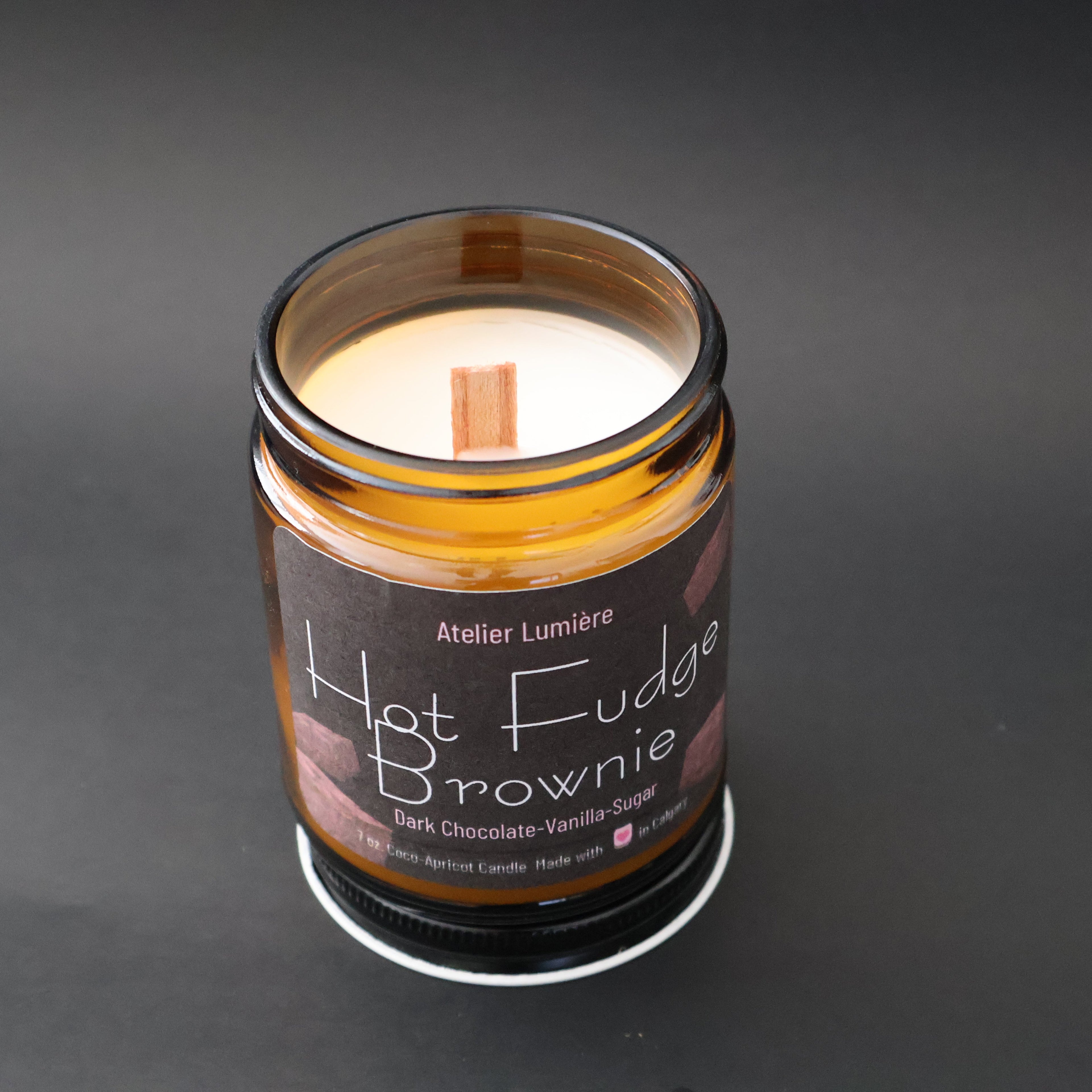 Hot Fudge Brownie Candle